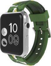 Silicone horloge bandje 38 mm / 40 mm - Apple watch bandje camouflage