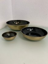 Oosterse schalen - Donkergroene kleur - Set van 3