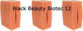 Black Beauty Foam Oase Biotec 12 Fine Red 3pcs Geen Origineel!