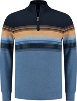 Chris Cayne - Sweater Half Zip - Heren - Trui - Navy - Maat L