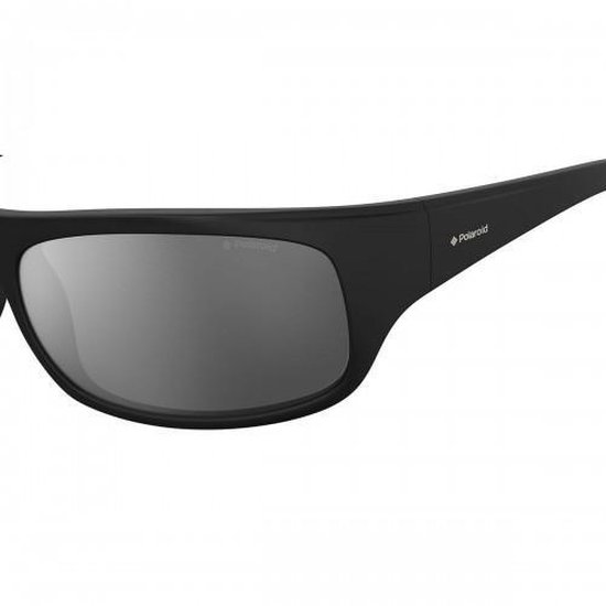 Polaroid Sport Wrap unisex zwart groen gepolariseerde zonnebril