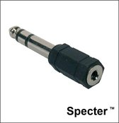 Specter Verloopplug van Mini Jack naar Grote Jack 6.3mm