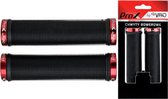 ProX Velo Fiets Handvatten - Mountainbike/MTB - Zwart rood  -  lengte: 2 x 135 mm