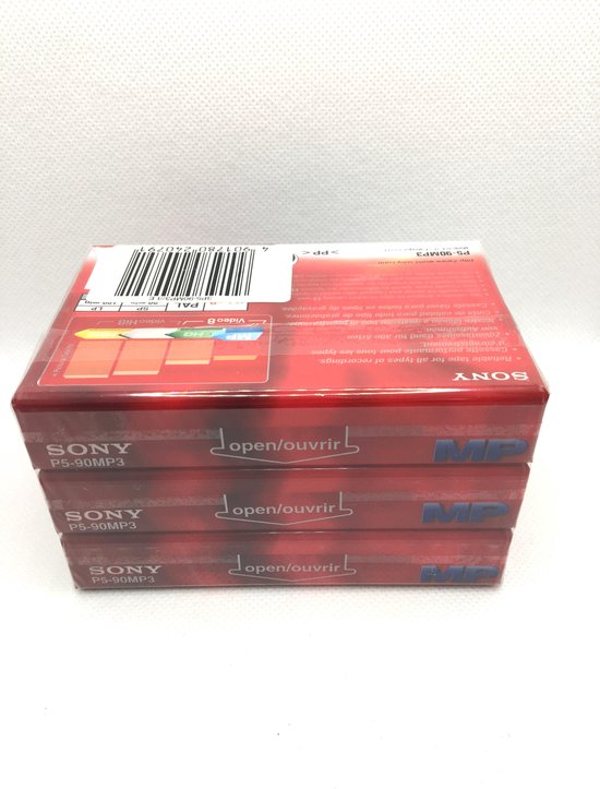 Sony Mp 90 8mm Video Cassettes 3 Pack Sony Video 8 Mp Camcorder Tape Cassette Bol Com