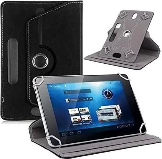 Universele Tablet Hoes voor 10 inch Tablet - 360° draaibaar - Zwart |  bol.com