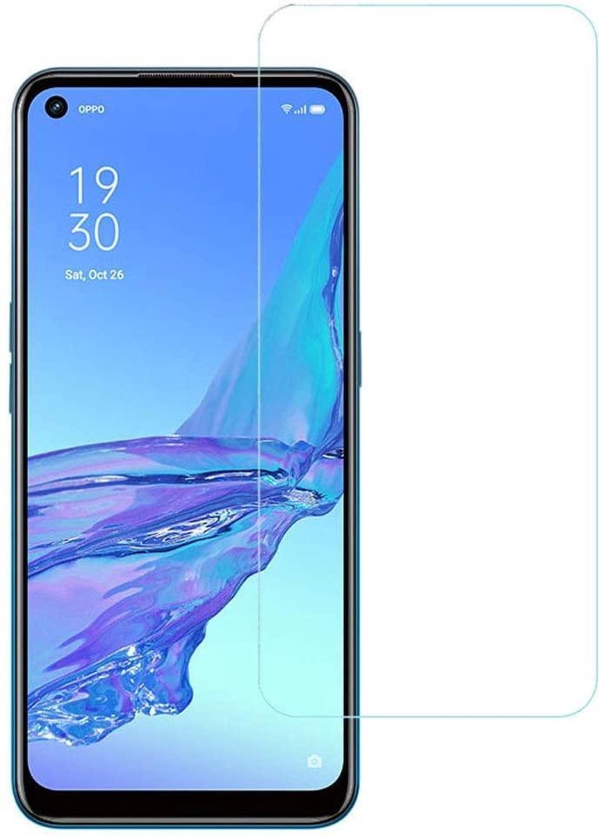 Screenprotector Glas - Tempered Glass Screen Protector Geschikt voor: Oppo A33 (2020) - 2x