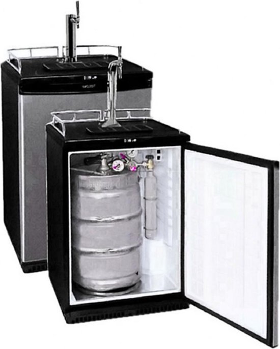 Koelkast: Fust koelkast tot 50 liter fusten (bierbar) - incl. Tapzuil Elegant en compensatorkraan, van het merk ich-zapfe