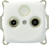 PLIEGER aurora | coax wandcontactdoos | wit