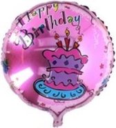 Folieballon Happy birthday, 40cm kindercrea