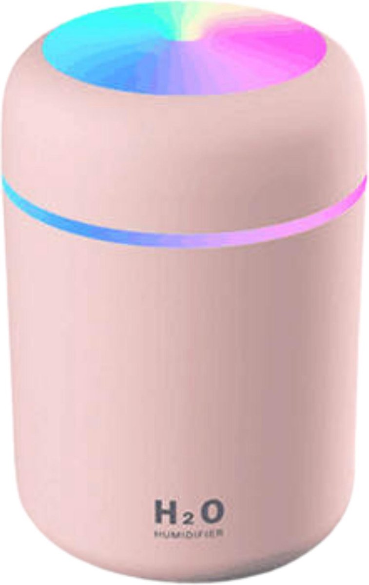 DecoRD Airbuddy - 3in1 Geurverspreider - Aroma diffuser Geschikt voor Olie en Aroma - Luchtbevochtiger met LED Licht - Roze