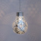 Zenza - Hanglamp - Oosterse Lamp-Big Little Pear - Fan - Zilver