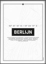 Citymap Icons Berlijn (Berlin) 30x40 Stadsposter