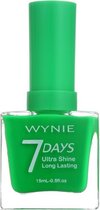 Wynie - Nagellak 7 Days Ultra Shine Long Lasting - Fluor / Fel / Neon / Fris Groen - 1 flesje met 15 ml inhoud - Nummer 410