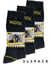 Worker werk sokken - Zware Kwaliteit - 9 Paar - Maat 39-42