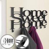 Pippa Design wandkapstok "Home sweet home" - 6 haken