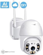 Anbiux - IP beveiligingscamera 1080P H.265-audio  - Bewegingsdetectie - Bediening via APP