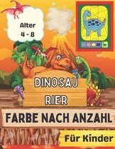 Dinosaurier Farbe nach Anzahl fur Kinder Alter 4 - 8