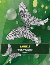 Mandala Coloring Books for Adults for Pencils and Markers - Animals