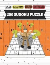 Easy Medium Hard 200 Sudoku Puzzle