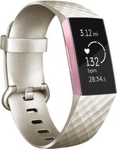 YONO Fitbit Charge 4 Bandje – Charge 3 – Siliconen – Champagne – Large