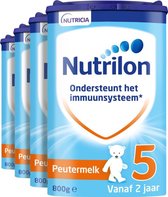 Nutrilon Peutermelk 5 - Flesvoeding vanaf 2 jaar - 4 x 800 gram