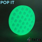 Pop IT – Rond – Glow In The Dark Pop It Fidget - anti stress speelgoed "satisfying bubbels" - bekend van tiktok