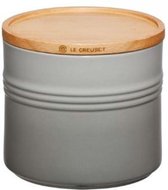 Le Creuset 2 voorraadpotten met houten deksel in Mist Grey 12cm 1,4l