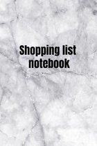 Shopping List Notebook
