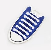 Elastische veters - Siliconen - Wit - Set van 2x 8 stuks - Voor Volwassenen/Kinderen/Kids - Elastieke schoenveters voor 1 paar schoenen