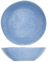 Sajet-Blauw - Schaaltje - D19xh5cm - Keramiek - (set van 4)
