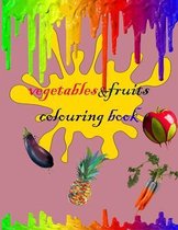 vegetables and fruits colouring book