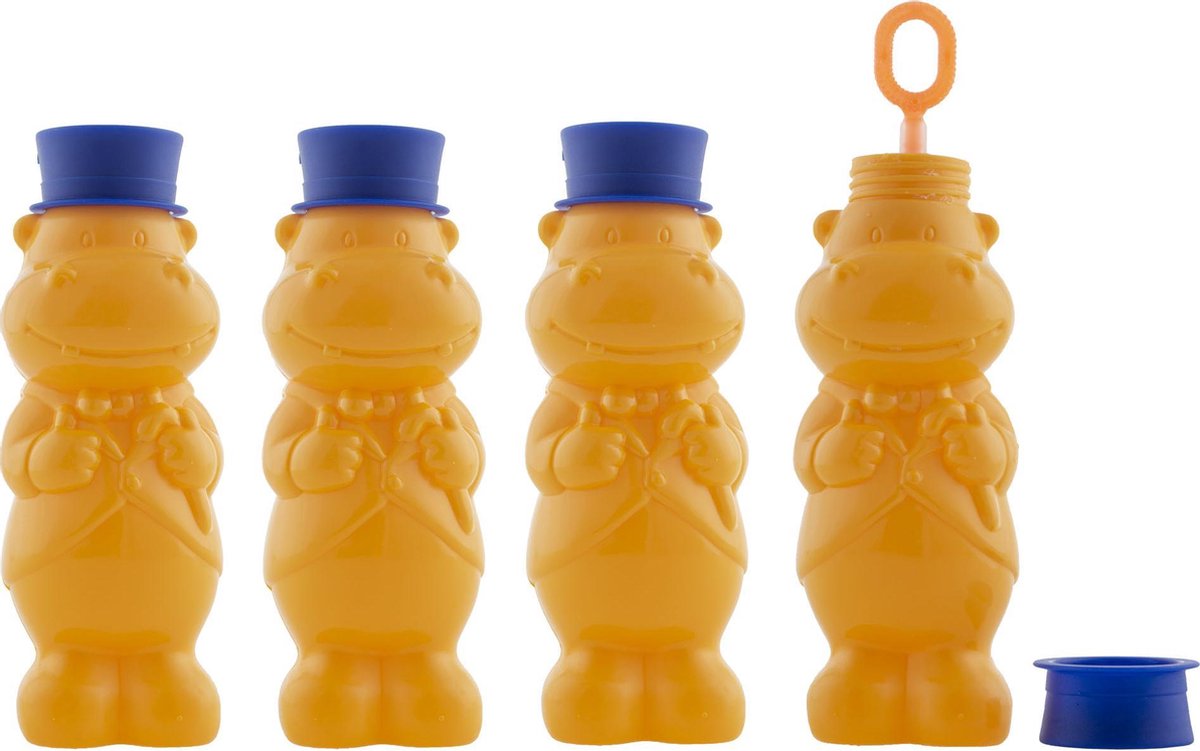 Zeepbellenpot DIERTJE 16 cm XL - 4 STUKS - bellenblaas speelgoed