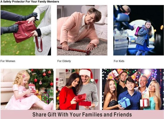 Senioren Alarm - Persoonlijk Alarmknop - Sleutelhanger Alarmsysteem - 130DB Geluid - Draadloos Personal Alarm -  Beveiliging Alarm - Zelfverdediging - Veiligheid Alarm - Persoonlijke Alarmen - Incl. Batterij