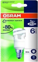 OSRAM Energy Saver Lamp 5W=25W E14 Warm - 2 stuks