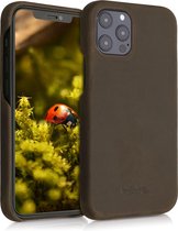 kalibri leren hoesje voor Apple iPhone 12 Pro Max - hardcover beschermhoes - bruin