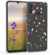 kwmobile telefoonhoesje voor Huawei Y6p - Hoesje voor smartphone in meerkleurig / transparant - Wilde Bloemen Stengels design