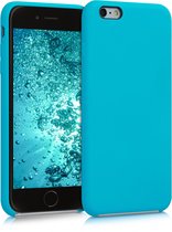 kwmobile telefoonhoesje voor Apple iPhone 6 Plus / 6S Plus - Hoesje met siliconen coating - Smartphone case in ijsblauw