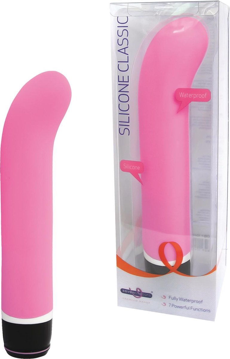 Seven Creations Vibrator Love Toy Silicone Classic G-Vibe Roze