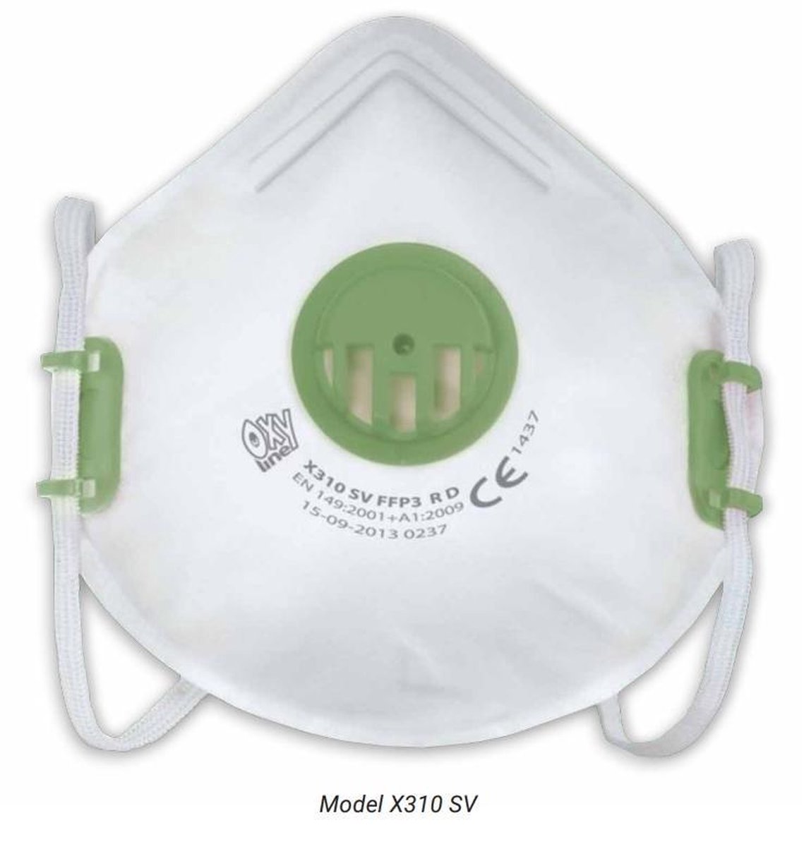 Masque de protection anti-poussière FFP3 jetable avec bords à