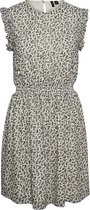 Vero Moda VMPENNY S/L SHORT DRESS WVN RPT BIRCH Dames jurk - Maat XS