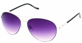 Kost Zonnebril 21-042 Unisex Piloot Zilver/zwart