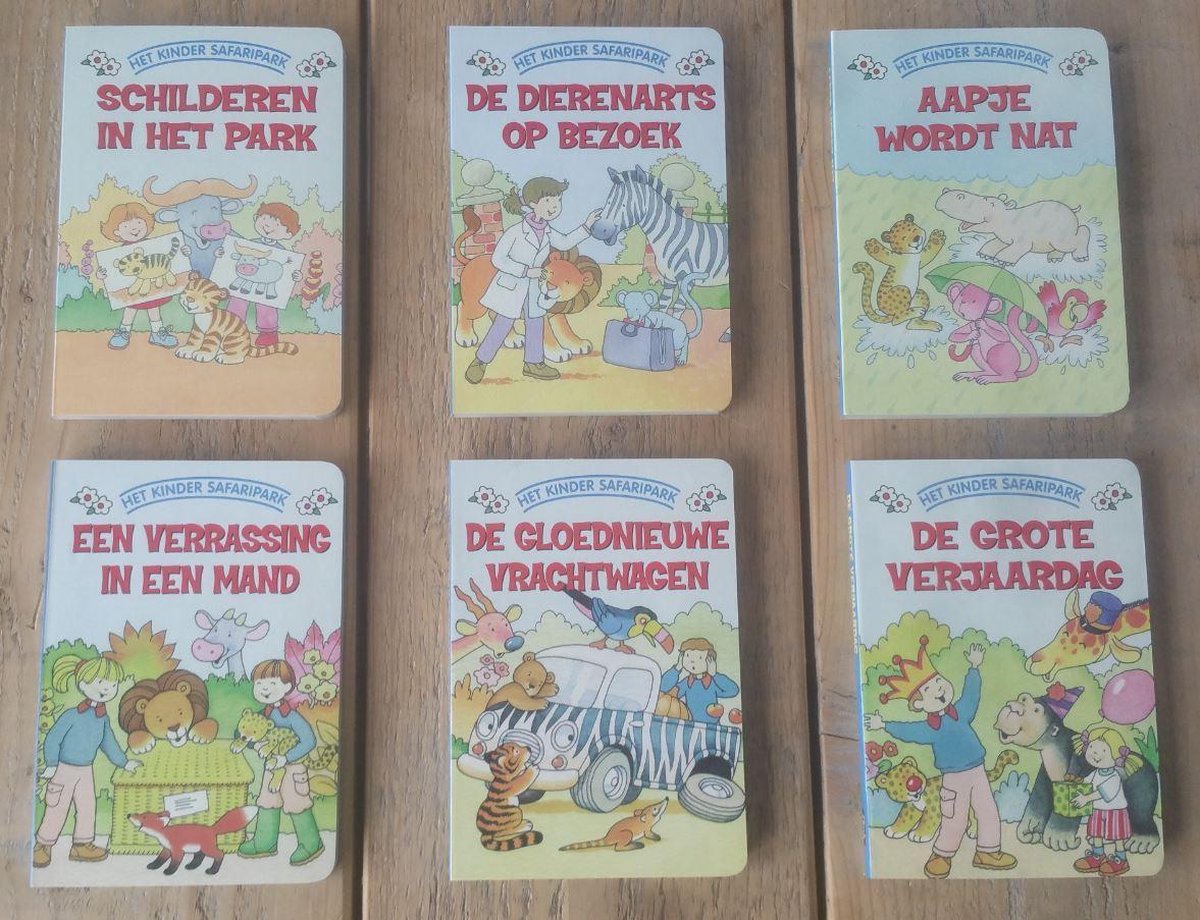 Het Kinder Safaripark / kinderboekjes / 6 delige serie / leren lezen