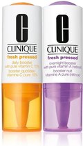 Clinique Fresh Pressed Daily & Overnight Boosters with Pure Vitamin C 10% + A Gezichtsserum 2 st.