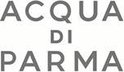 Acqua Di Parma logo in grijze letters op een witte achtergrond.