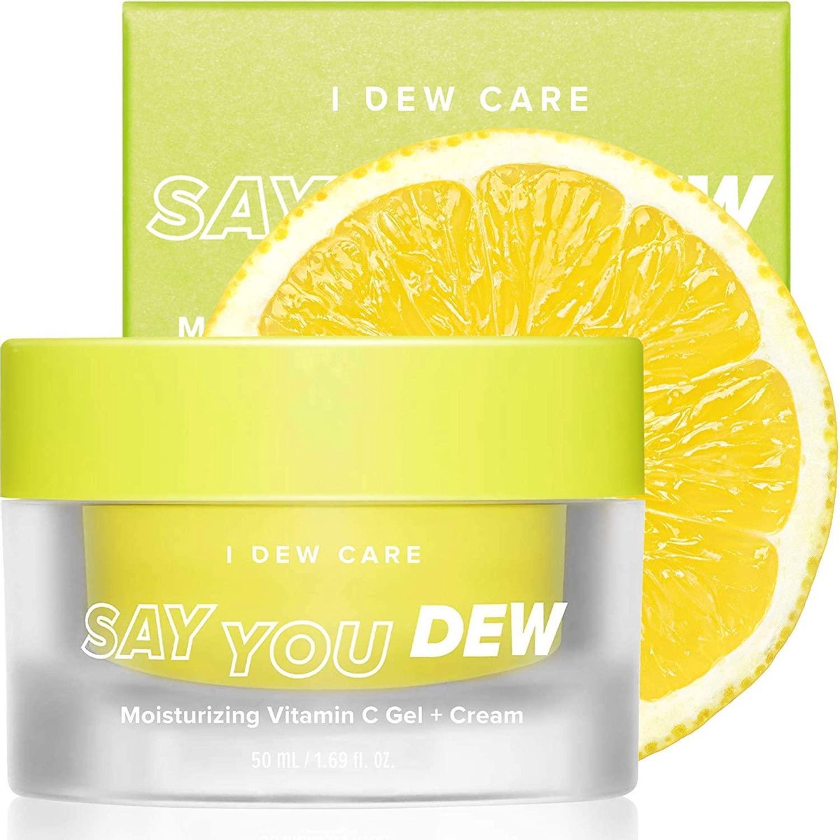 I Dew Care Say You Dew Moisturizing Vitamin C Gel + Cream 50 ml - Korean K Beauty New 2021 - Banana Extract - Niacinamide - Vitamin C - Glycerin - Skin Brightening - Vegan & Cruelty Free