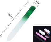 Bohemia Glasvijl + Professionele Nagelvijl Set cadeau! -  Blokvijl -  Pedicureset -  Manicureset -  Nagelvijl -  Nagelborstel -  Polijst Vijl  - 6 Delig vijlset - Uitwasbare glasvi