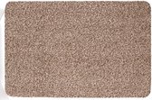 Anti slip deurmat/schoonloopmat pvc beige 60 x 40 cm voor binnen - Droogloopmatten - Extra absorberend