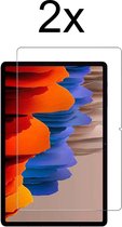 Samsung Tab S7 Plus 11.0 2020 Screenprotector - Samsung Galaxy Tab S7 Plus 2020 Screen Protector Glas - 12.4 Inch - 2 stuks