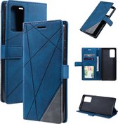 Book Case Samsung Galaxy A72 | Hoogwaardig PU Leren Hoesje | Lederen Wallet Case | Luxe Uitstraling | Telefoonhoesje | Pasjeshouder | Portemonnee | Blauw
