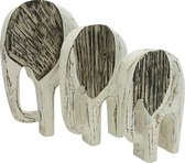 Decoratief beeld - olifant H30  - houten beeld - sculptuur